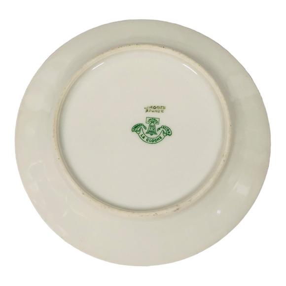 Vintage Limoges T&V La Cloche Plates White Floral Set of 4 Porcelain 6” France - Picture 5 of 6